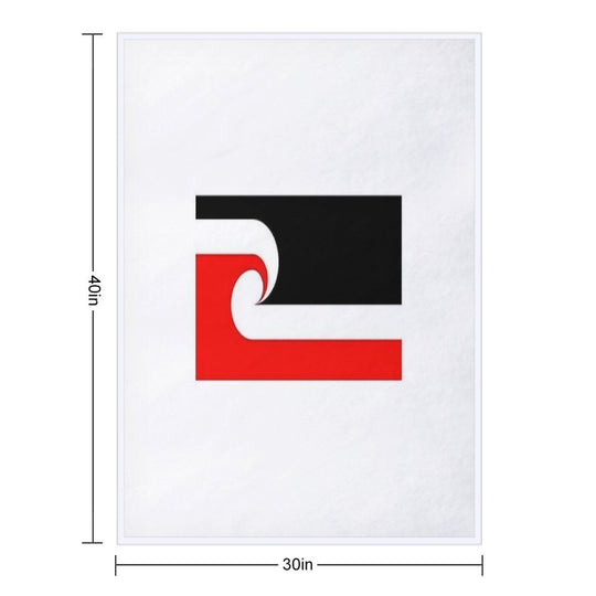 Maori Flag Sustainable Throw Blanket