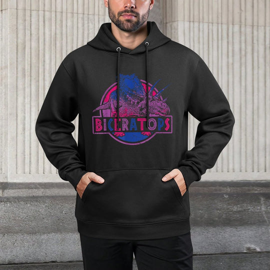 Biceratops Bisexual Dinosaur LGBT Pride Pilling-Resistant Hoodie