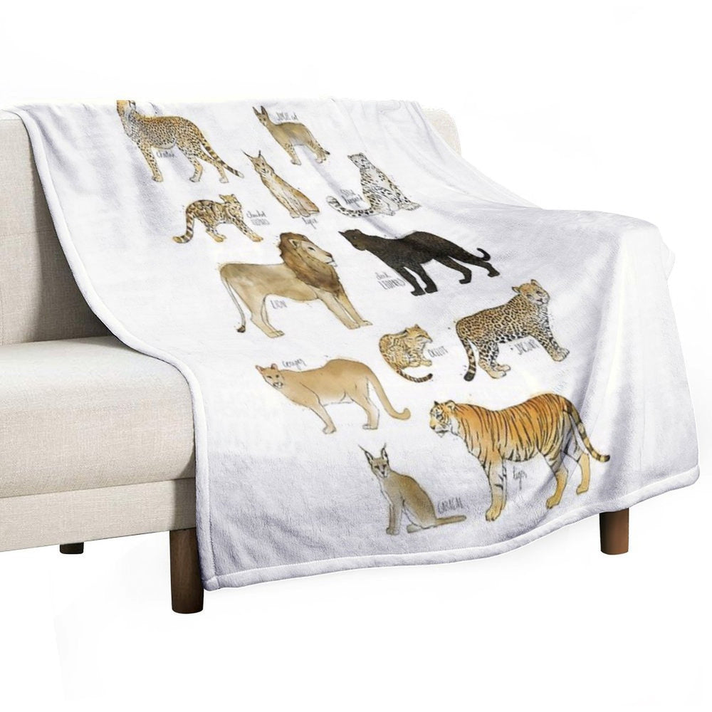 Wild Cats Gift-ready Throw Blanket