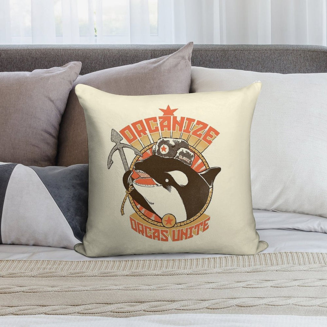 Orcanize Soft High-Density Material Throw Pillow