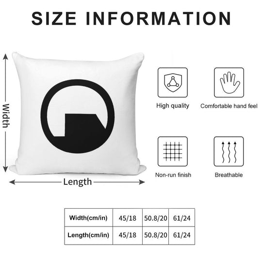 Black Mesa Logo Soft Decorative Cover Throw Pillow