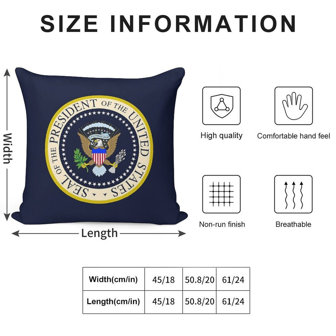 Seal of The President of The United States Soft Easy Maintenance Throw Pillow