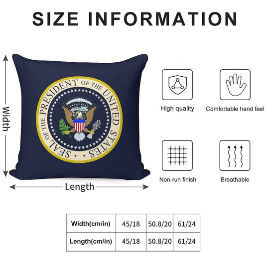 Seal of The President of The United States Soft Easy Maintenance Throw Pillow