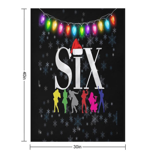 Six The Musical Christmas Compact Throw Blanket