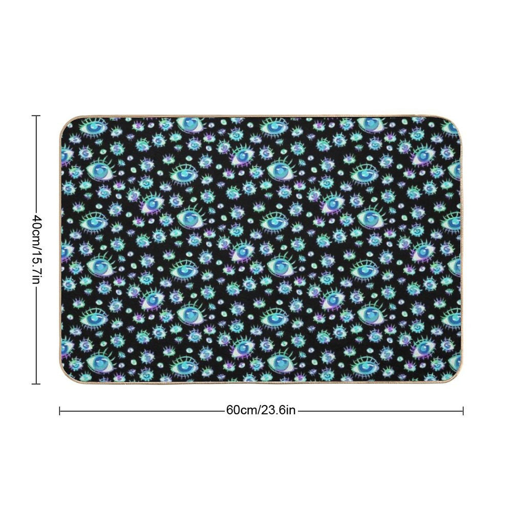 The Eyes of The Beholder Pattern  Slip-Resistant Bath Mat