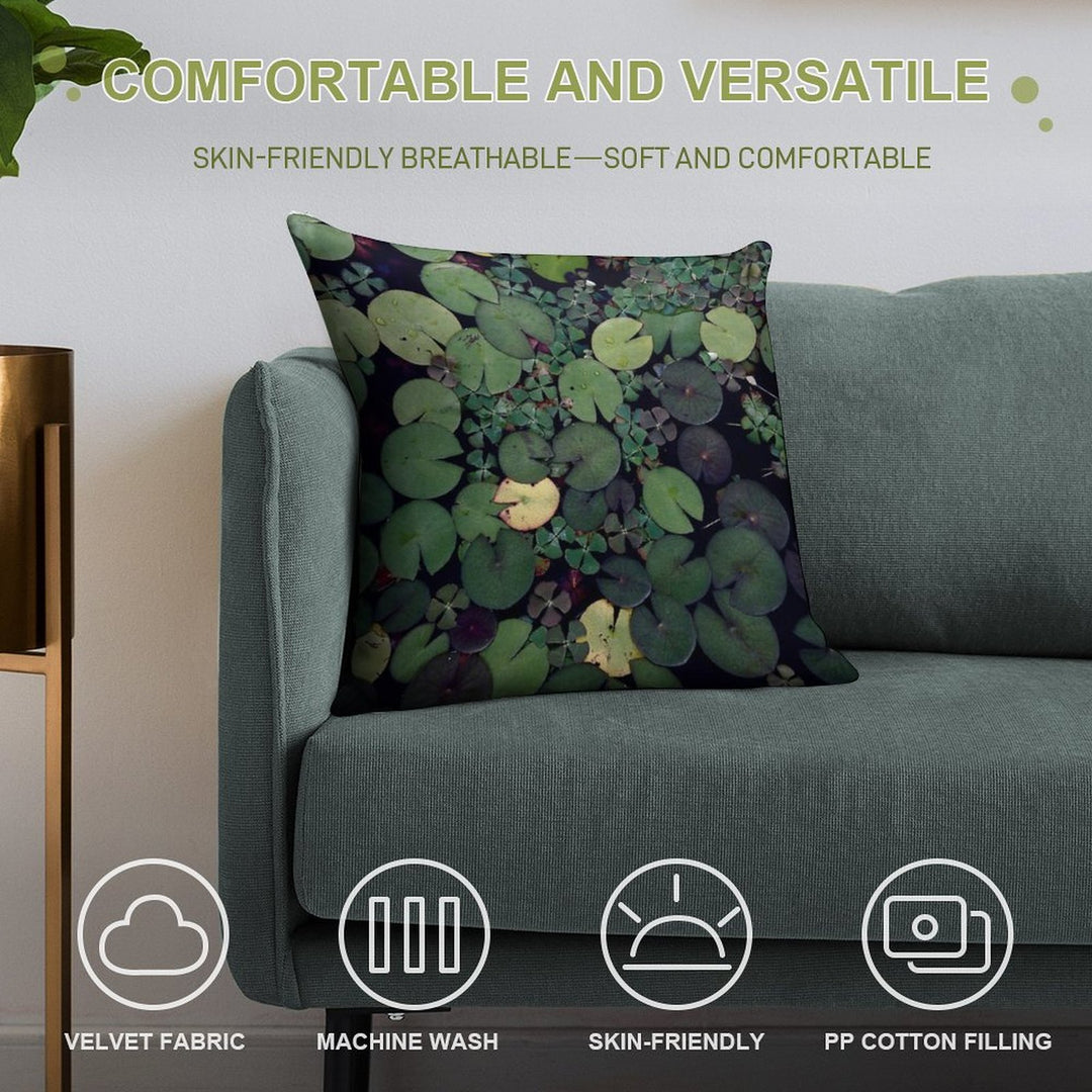 Lily Pads Soft Ultra-Soft Texture Throw Pillow