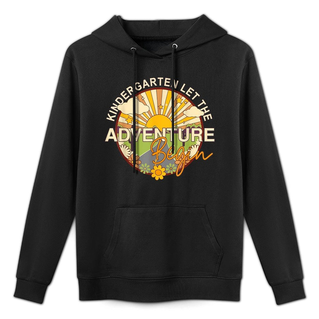 Kindergarten Let The Adventure Begin Back To School Funny Layering Staple Hoodie