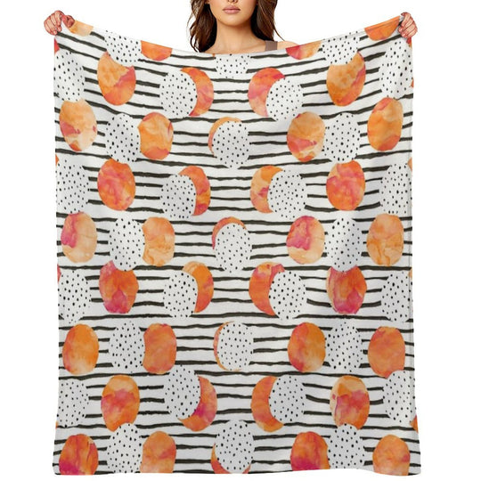 Fruity Orange Gift-ready Throw Blanket