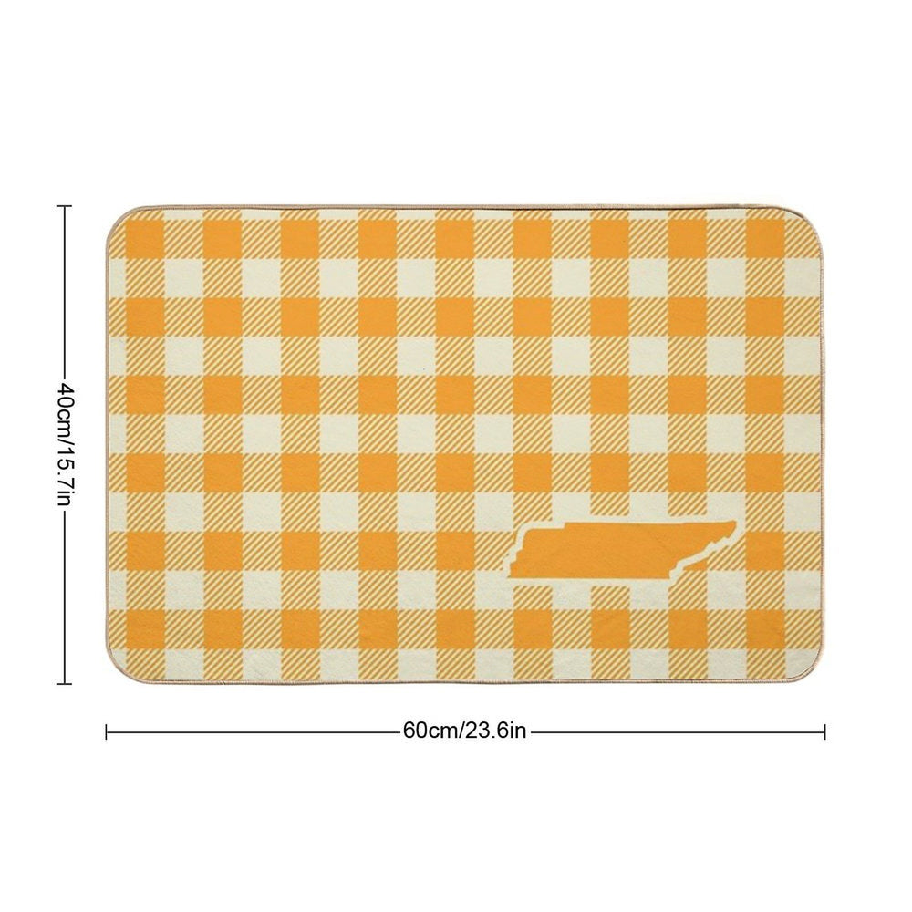 Plaids • Tennessee Gingham Durable Bath Mat