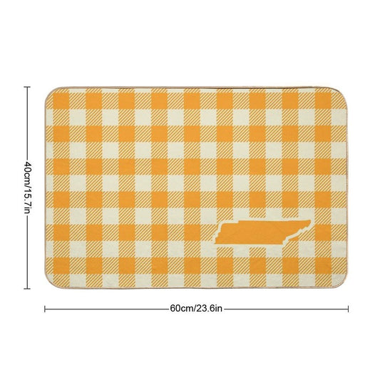 Plaids • Tennessee Gingham Durable Bath Mat