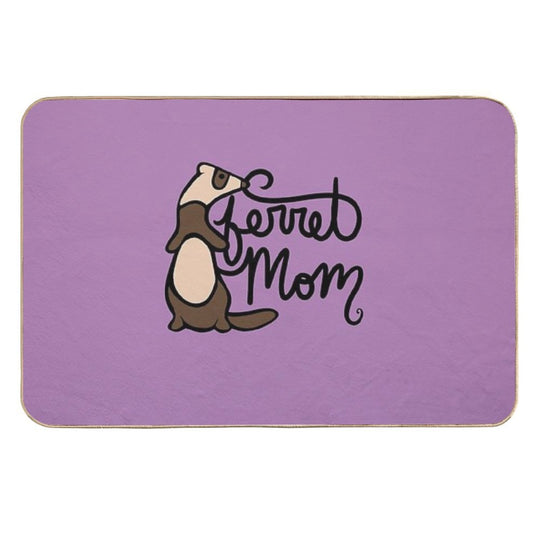Ferret Mom  Dirt-Trapping Bath Mat