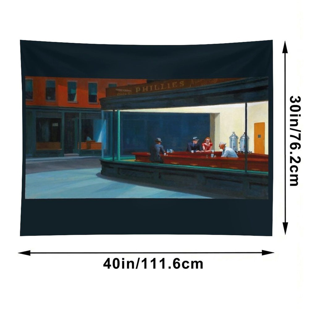 Nighthawks by Edward Hopper Tapestry