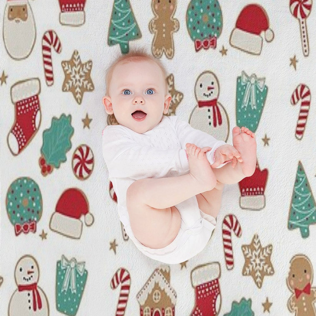 Christmas Cookies Machine-washable Throw Blanket