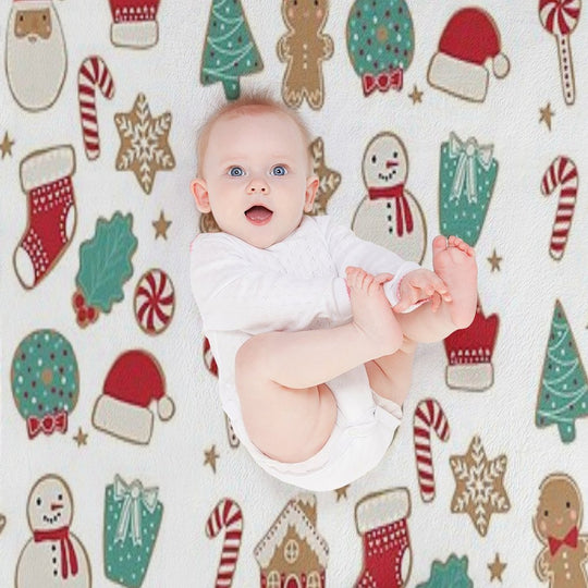 Christmas Cookies Machine-washable Throw Blanket