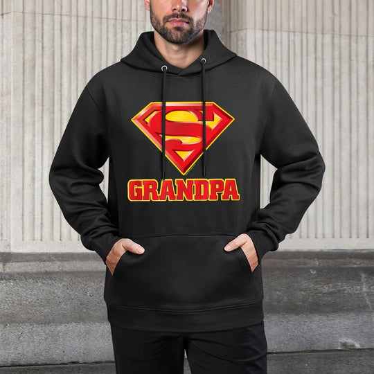 Superman Super Grandpa Layering Staple Hoodie