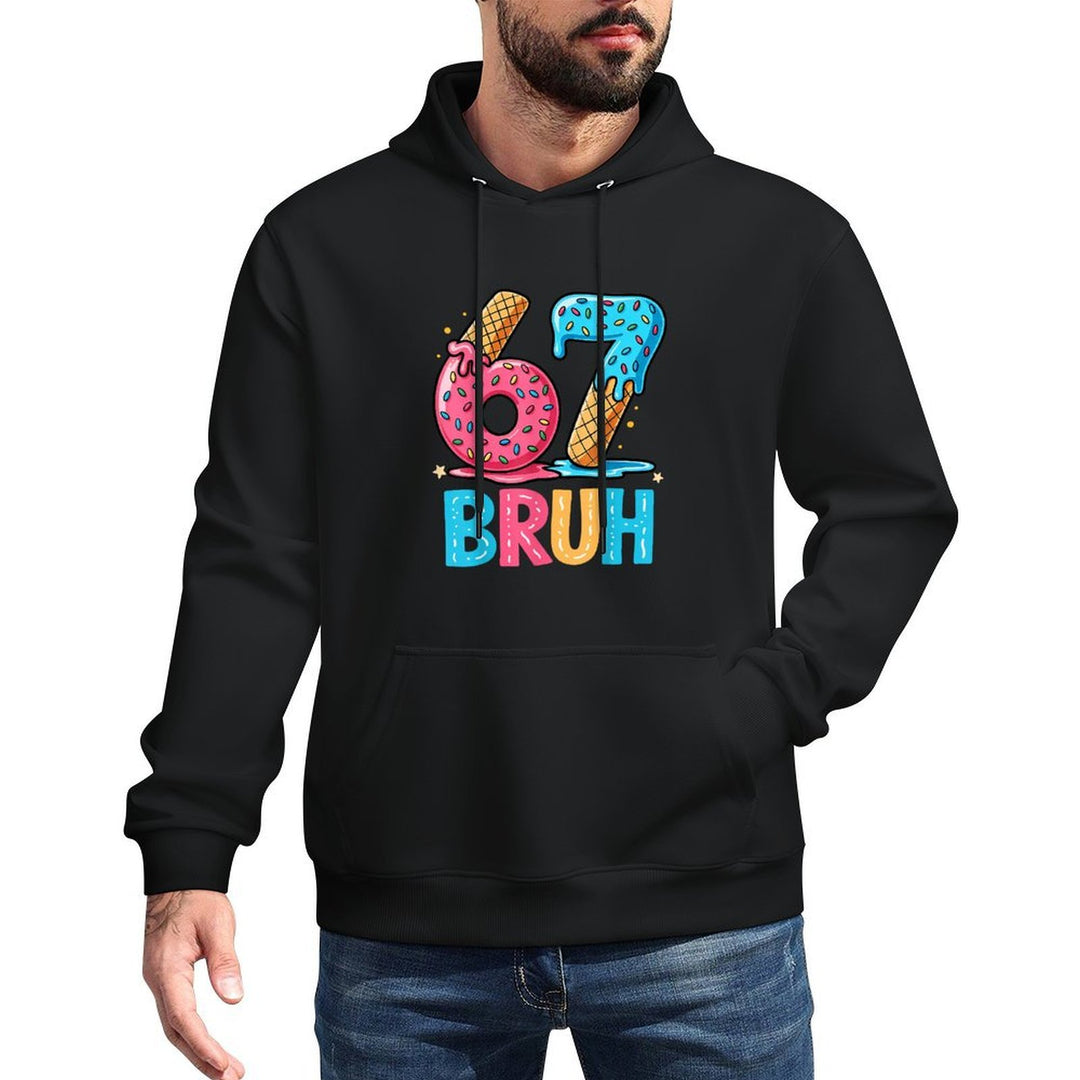 Six Seven Bruh 67 Ice Cream Drip for Men Women Kids Casual Wear Hoodie