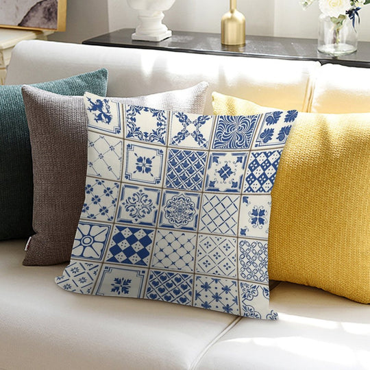 Azulejo Lisbon Azulejos Lisboa Soft Style Accent Throw Pillow