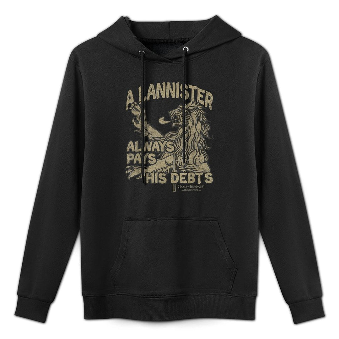 Game of Thrones A Lannister Always Pays His Debts Cotton-Polyester Blend Hoodie