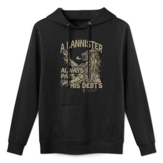 Game of Thrones A Lannister Always Pays His Debts Cotton-Polyester Blend Hoodie