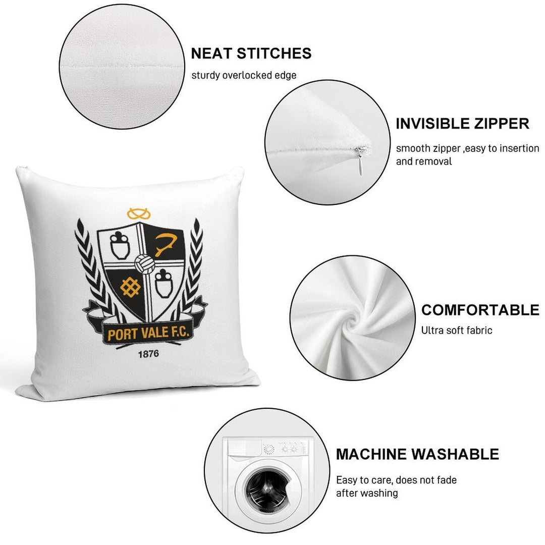 Port Vale Soft Bedroom Essential Throw Pillow