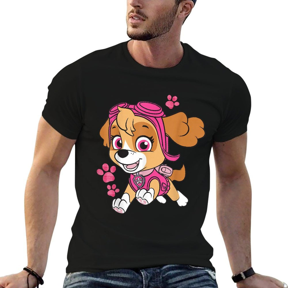 Paw Patrol Skye Jumping, Unisex, Small, Black,, Classic Fit,, Kids  Wrinkle-resistant T-Shirt