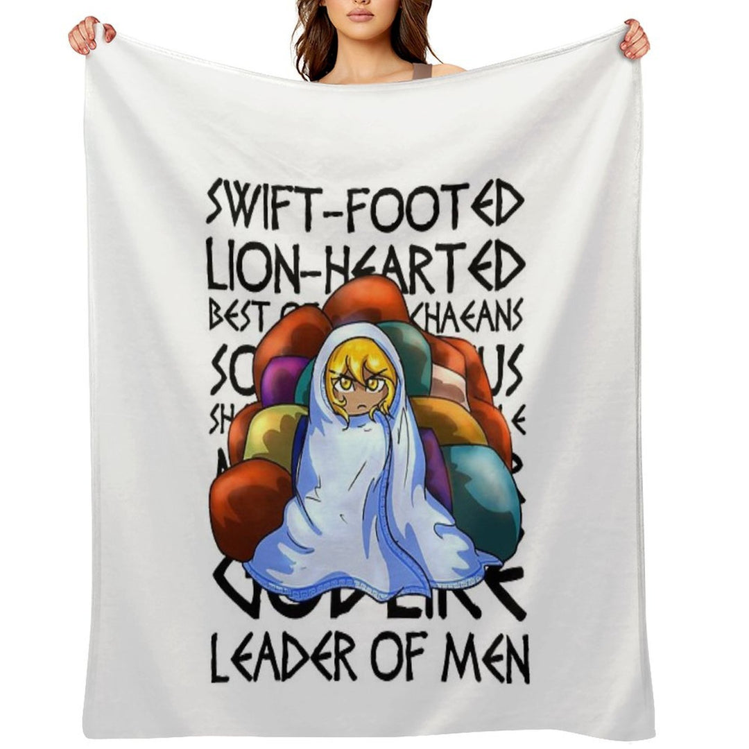 Epithets of Achilles Wrinkle-free Throw Blanket