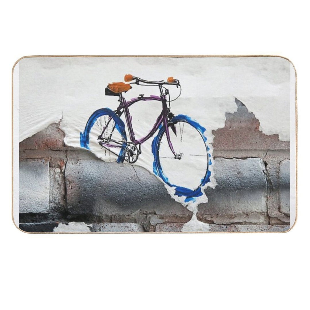 Paper Bicycle  Rapid-Drying Bath Mat