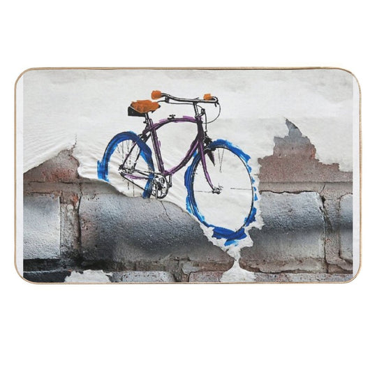 Paper Bicycle  Rapid-Drying Bath Mat