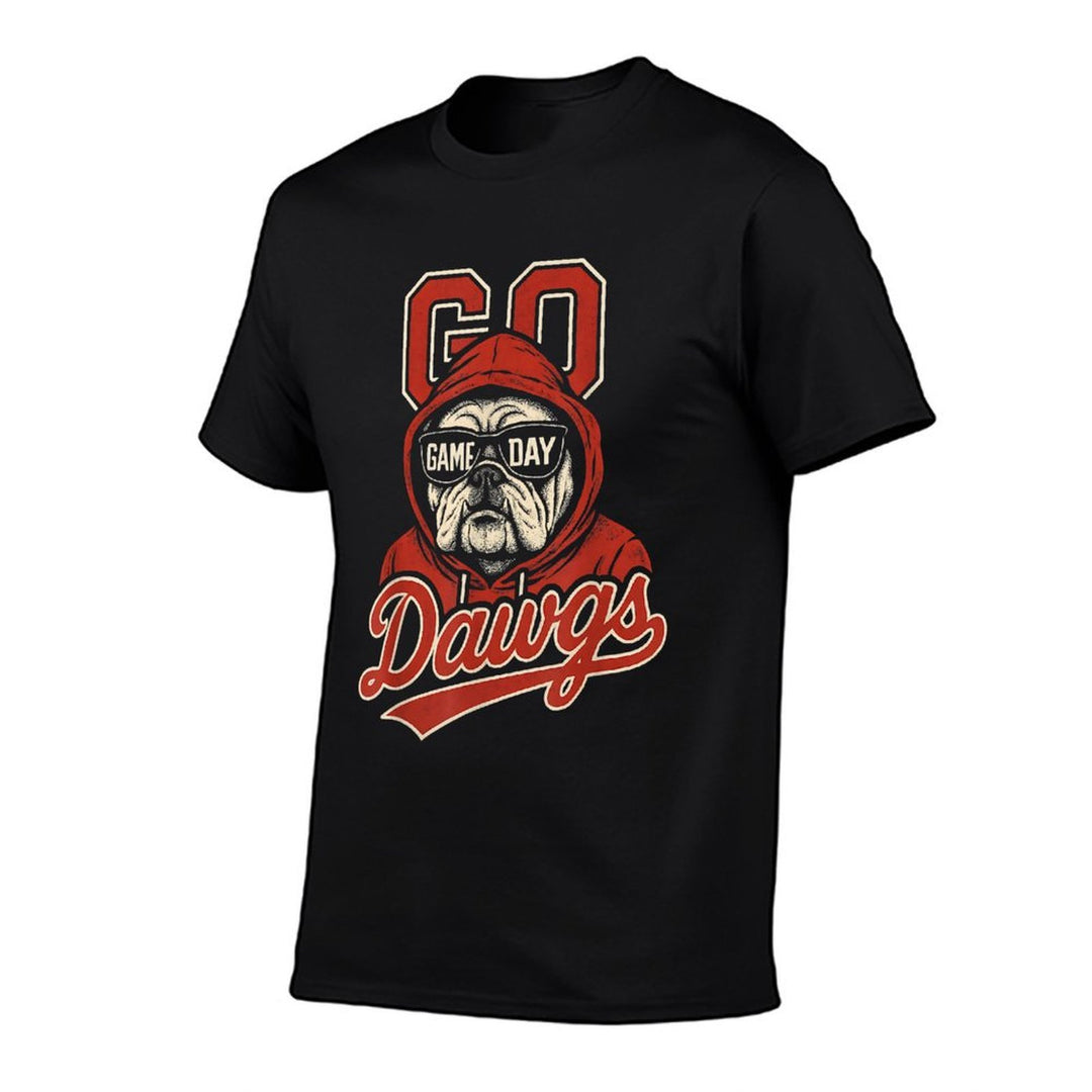 Bulldogs Graphic Go Dawg Men Women Kid Boy Girl  High-quality Stitching T-Shirt