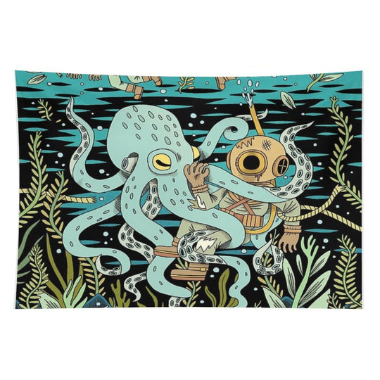 Diver Tapestry