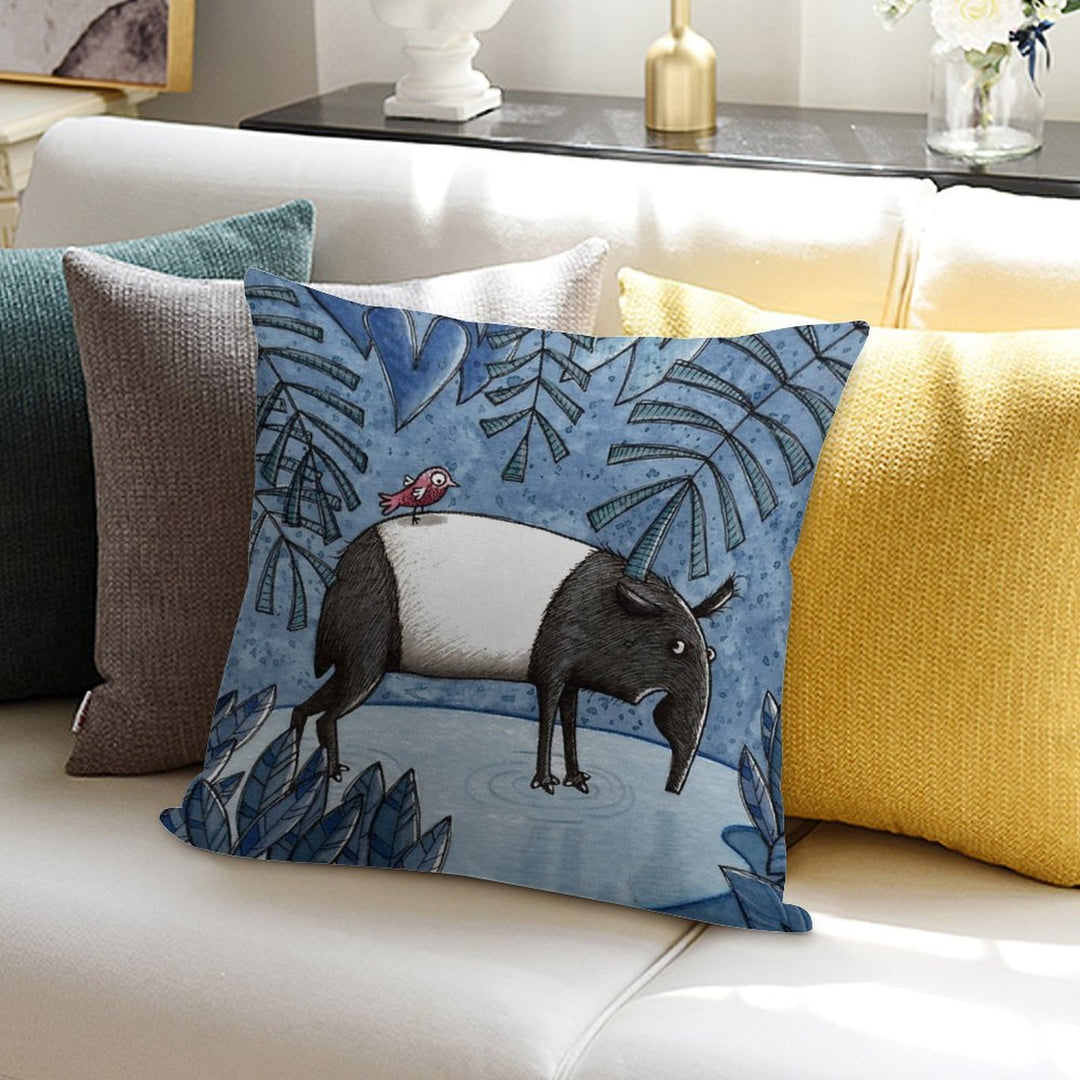 Welcome To The Jungle - Tapir - Schabrackentapir Soft Bedroom Essential Throw Pillow