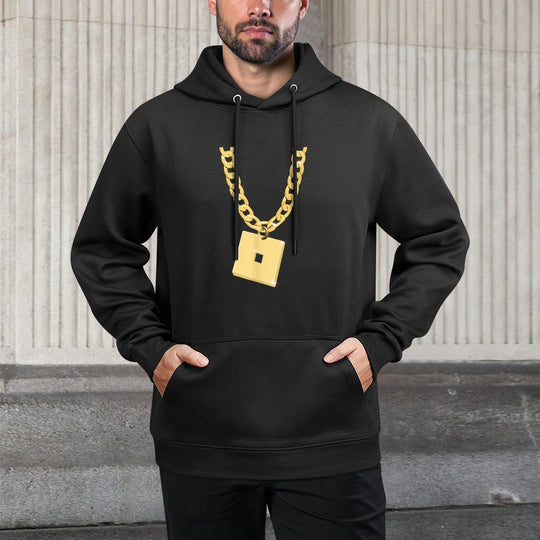 Funny Robux Chain Nad Pendant Design Casual Wear Hoodie