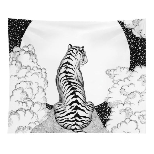Tiger Moon Tapestry