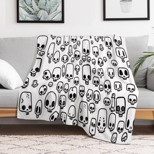 Mini Skulls Durable Throw Blanket