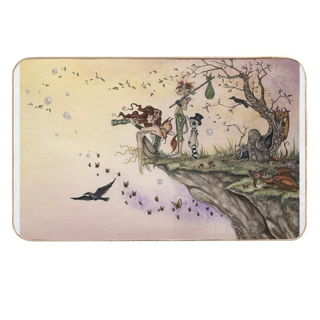 Where The Wind Takes You  Repositionable Bath Mat