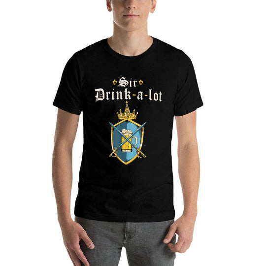 Funny Knight Sir Drink-a-lot, Renaissance Festival Ren Faire  Lightweight T-Shirt