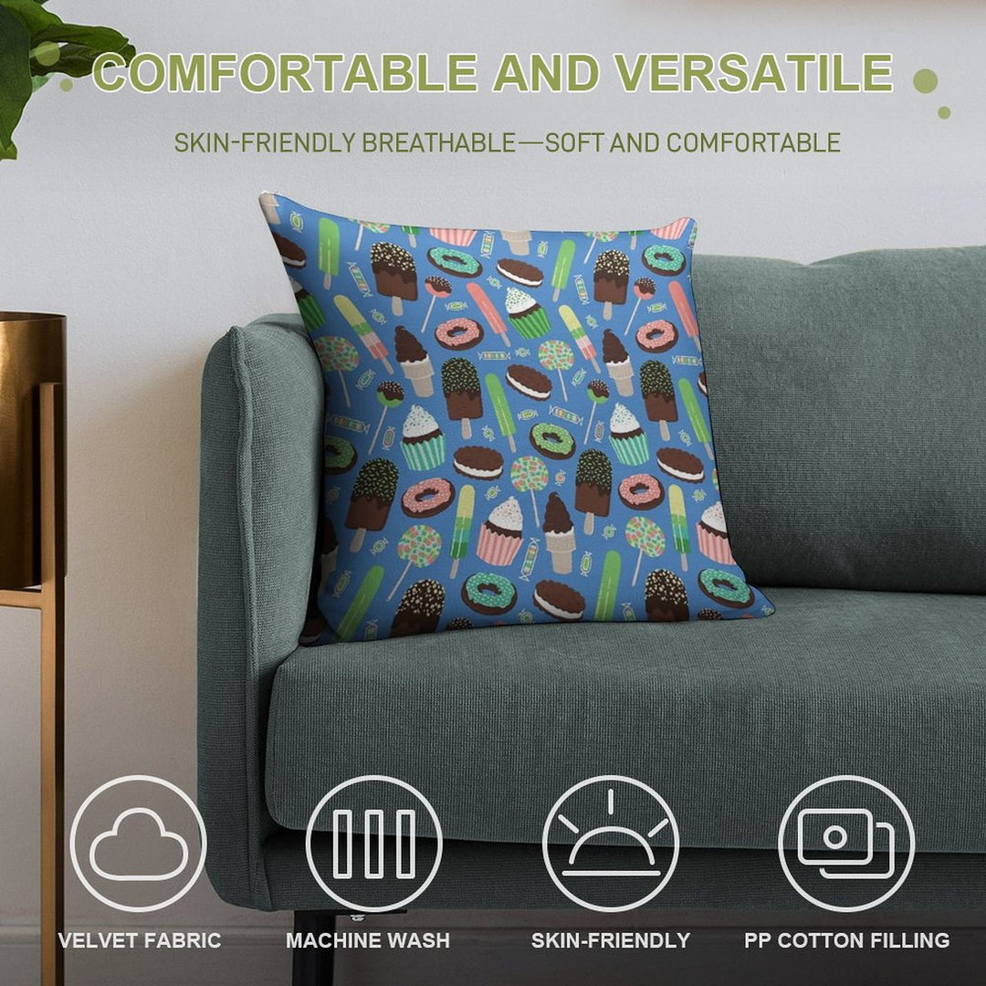 Just Desserts Soft Ultra-Soft Texture Throw Pillow