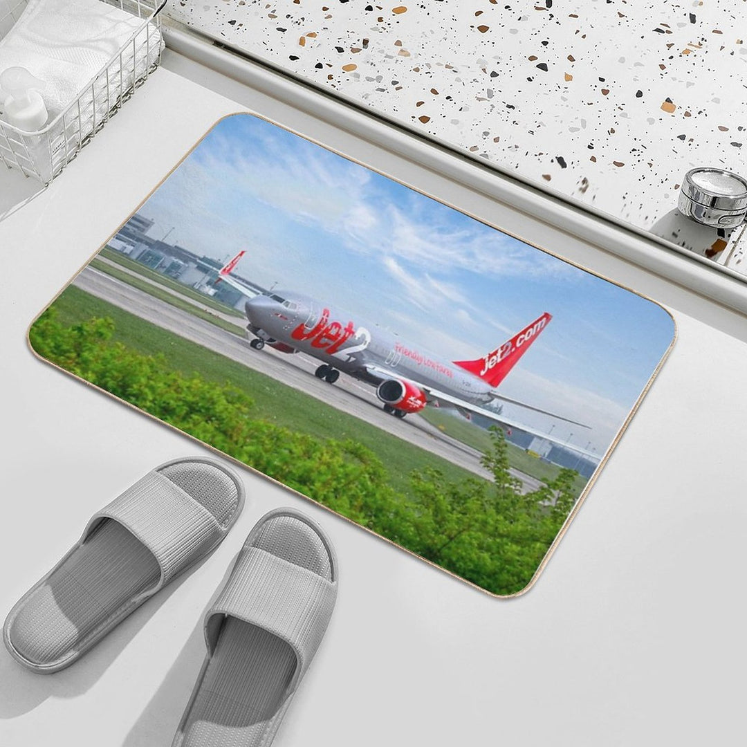 Jet2 Boeing 737 G-JZHP MAN to MAH  Easy To Clean Bath Mat
