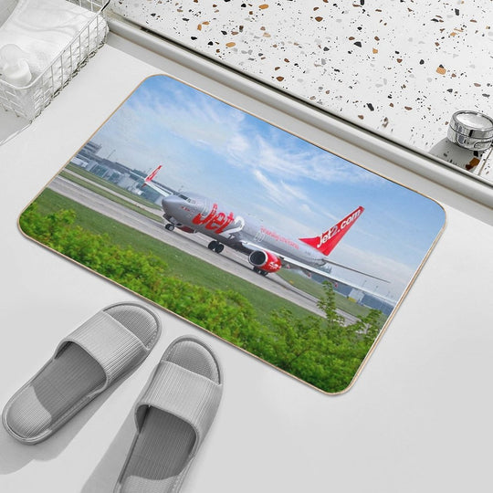 Jet2 Boeing 737 G-JZHP MAN to MAH  Easy To Clean Bath Mat