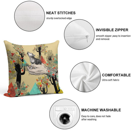 FOUND YOU THERE Soft High-Density Material Throw Pillow