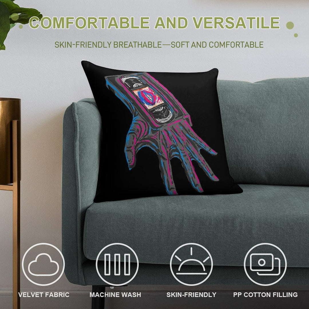 LONG LIVE THE NEW FLESH Soft Bedroom Essential Throw Pillow