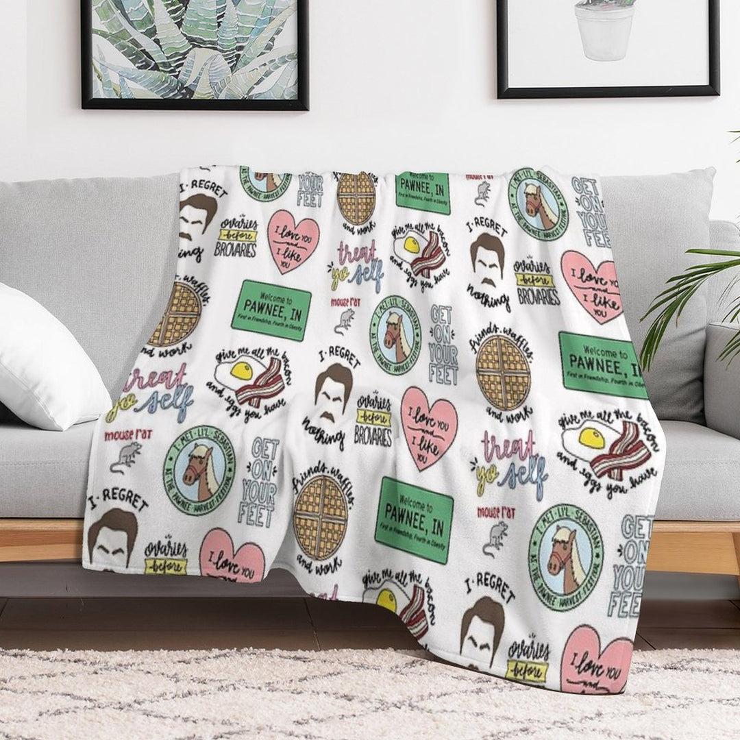 Parks And Recreation TV Show Art Quick-dry Throw Blanket