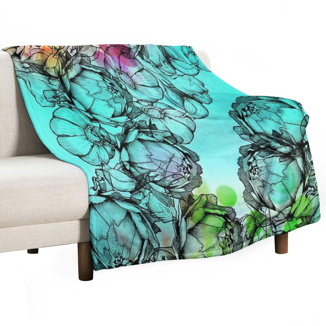 In My Garden of Colours Comfort Throw Blanket