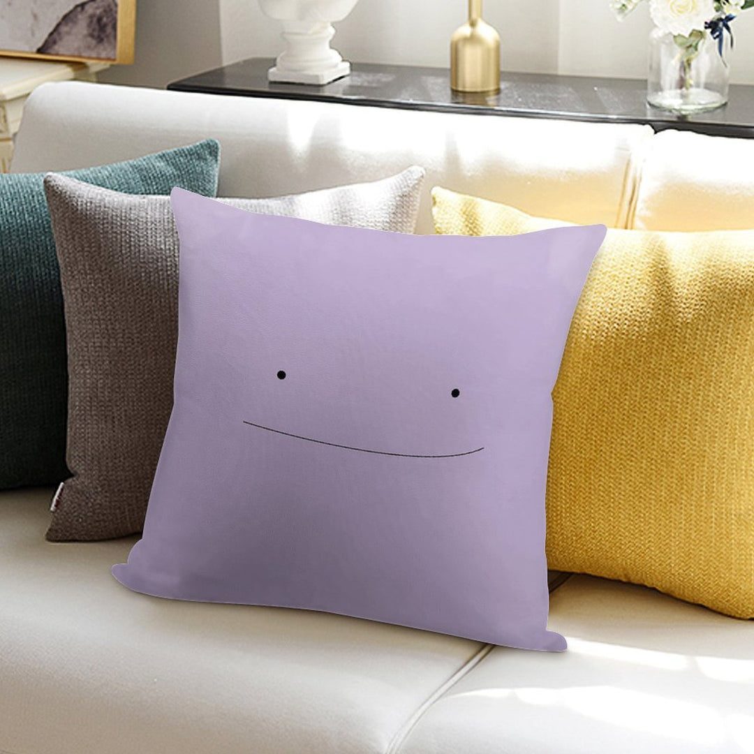 Ditto Face Soft Decorative Cover Throw Pillow
