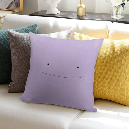 Ditto Face Soft Decorative Cover Throw Pillow