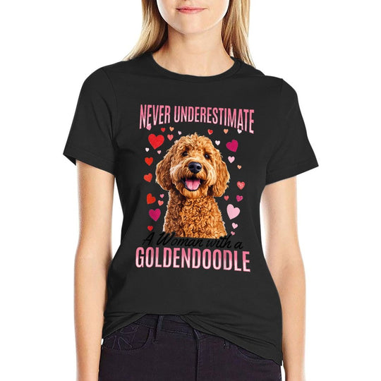 Goldendoodle Dog Breed Never Underestimate A Woman with A  Affordable Price T-Shirt