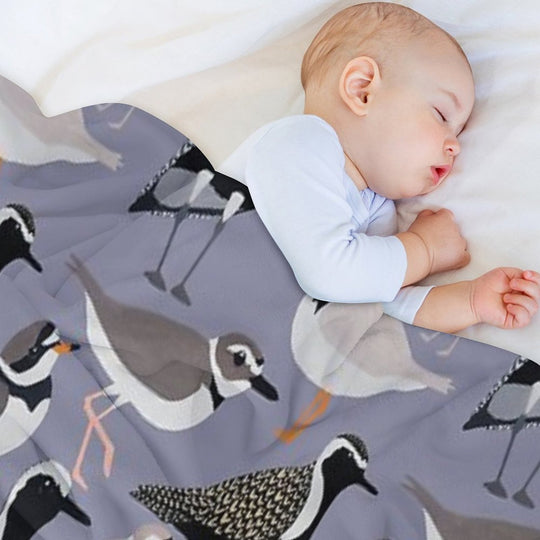 Plethora of Plovers Eco-conscious Throw Blanket