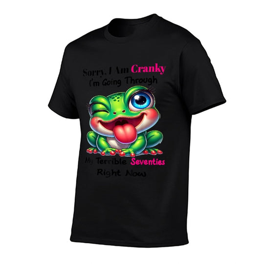 Cute Frog Sorry I Am Cranky  Vintage-inspired T-Shirt