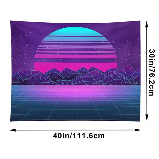 Synthwave Vaporwave Aesthetics Tapestry