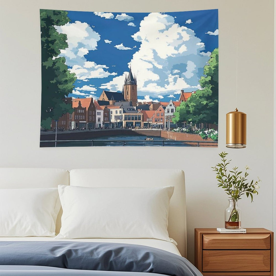 Nijmegen  Anime Style Tapestry